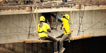 Paso a desnivel en Quetzaltenango avanza./Foto: Caminos.