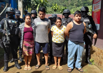Las capturas están vinculadas con dos casos de secuestro registrados en Colomba Costa Cuca. / Foto: PNC.
