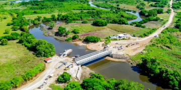 Puente modular sobre arroyo Petexbatún favorece la conectividad en Sayaxché, Petén./Foto: CIV.