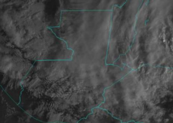 Vientos acelerados y clima frío prevalecerá este martes./Foto: NOAA.