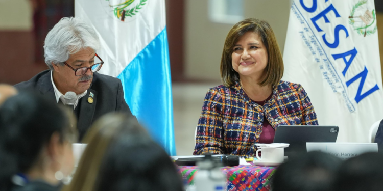 Vicepresidenta Karin Herrera impulsa creación de estructuras locales y nuevas acciones durante el Conasan. (Foto: vicepresidencia)