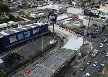 Trabajos en el paso a desnivel requerirá un nuevo cierre parcial en la calzada Roosevelt./Foto: FSS.
