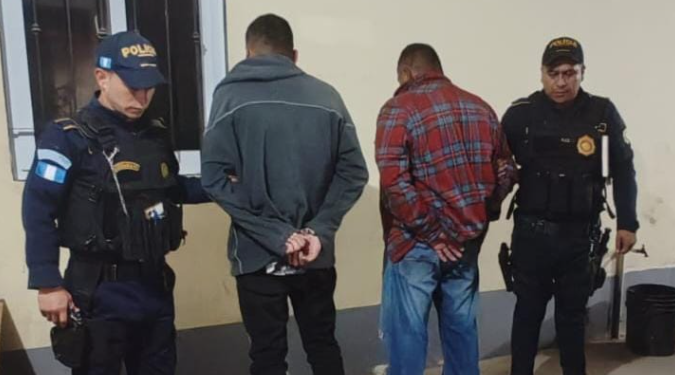 PNC captura a 7 personas luego de enfrentamiento armado./Foto: PNC.