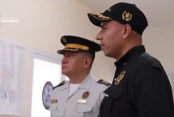 Viceministro de Antinarcóticos supervisa la Fuerza de Tarea de Facilitación del Comercio en la EPQ./Foto: PNC.