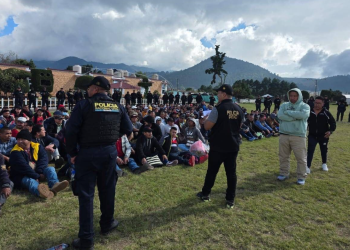 Sistema Penitenciario desarrolló un operativo de identificación de reos en Quetzaltenango./Foto: DGSP.
