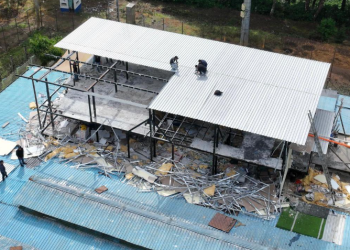 En ese proceso identificaron y procedieron a destruir una estructura construida sin autorización, la cual representaba un riesgo para el control interno. / Foto: Mingob.