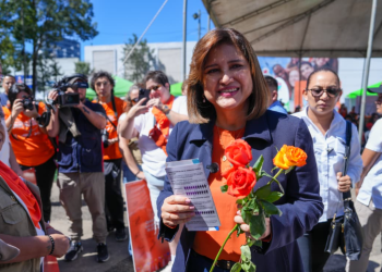 Vicepresidenta Karin Herrera se suma a la Ruta Naranja. (Foto: vicepresidencia)