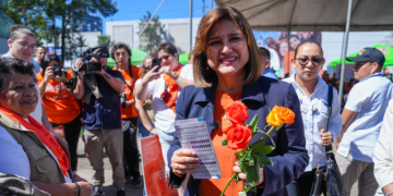 Vicepresidenta Karin Herrera se suma a la Ruta Naranja. (Foto: vicepresidencia)