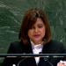 Vicepresidenta Karin Herrera, participó en la Sesión de Alto Nivel de la Asamblea General de la ONU. (Foto: captura de pantalla)