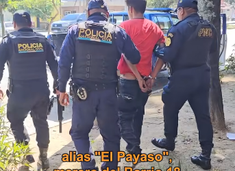 Policía captura a presunto pandillero alias “El Payaso” y le incauta un fusil