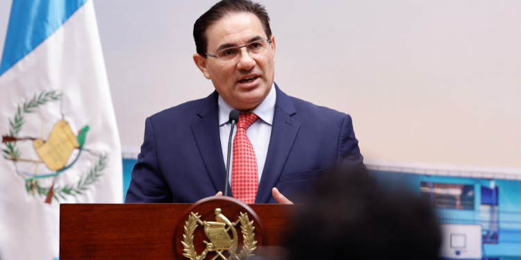 Ministro Villeda detalla plan de seguridad para fin de año./Foto: Analí Camey.