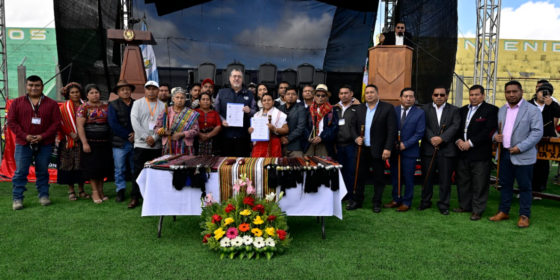 Presidente Arévalo firma Agenda Territorial con el Pueblo Mam