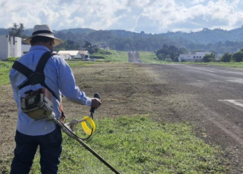 Aeródromo de Cobán presenta mejoras significativas./Foto: DGAC.
