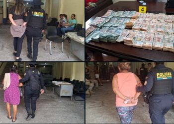 Agentes de la PNC decomisaron más de 400 mil quetzales y detuvieron a siete personas en Retalhuleu.