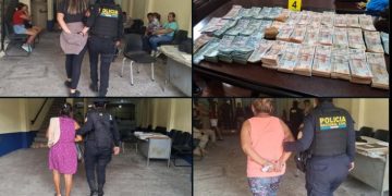 Agentes de la PNC decomisaron más de 400 mil quetzales y detuvieron a siete personas en Retalhuleu.