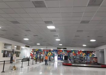 DGAC realiza mejoras de luminarias en el Aeropuerto Mundo Maya. (Foto: DGAC)