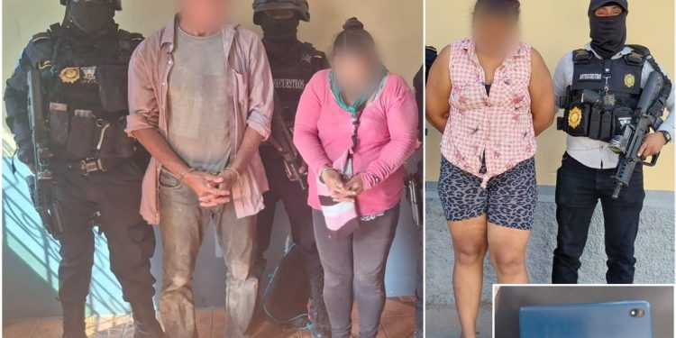 Capturas de este día por el secuestro de un hombre. / Foto: PNC.