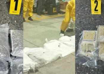 Decomiso de marihuana en el puerto Santo Tomás de Castilla. / Foto: PNC