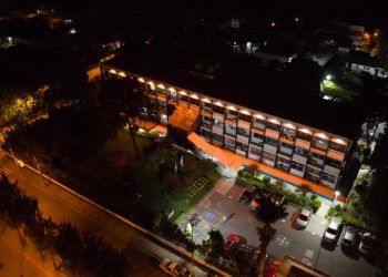 El MAGA se ilumina por el Día Internacional de la Eliminación de la Violencia contra la Mujer. / Foto: MAGA.