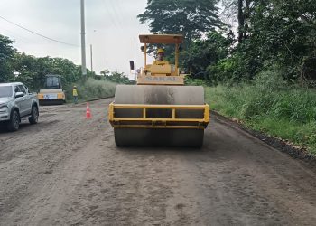 Avanza construcción de carretera entre La Democracia y San José, Escuintla. / Foto: CIV.