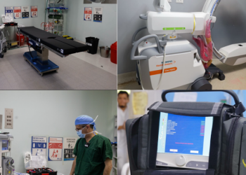 Parte del equipo médico que adquirió el Ministerio de Salud por medio de la UNOPS.