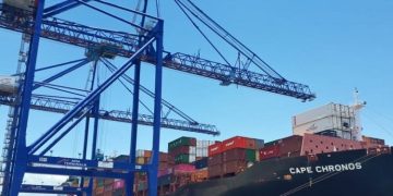 Exportación de productos guatemaltecos en Puerto Quetzal. / Foto: Mineco.