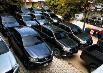 Conap Petén refuerza su capacidad operativa con la entrega de 16 vehículos