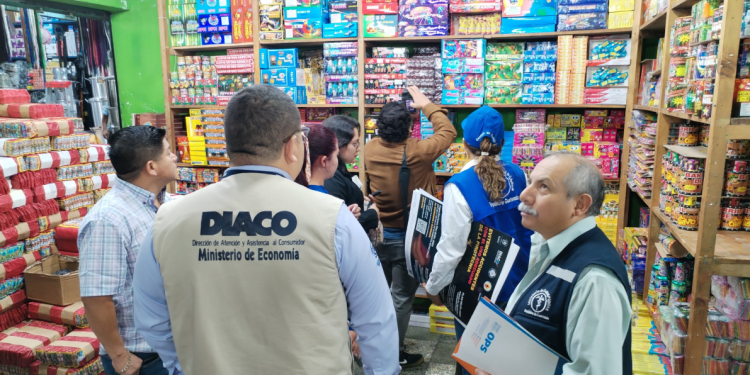 Diaco inicia operativos de inspección por venta de juegos pirotécnicos. / Foto: Diaco.