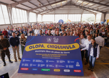 Olopa es el décimo municipio declarado libre de pisos de tierra. / Foto: Dickéns Zamora.