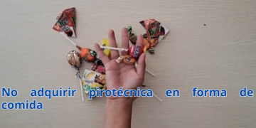 Diaco alerta sobre venta de juegos pirotécnicos en forma de golosinas o alimentos