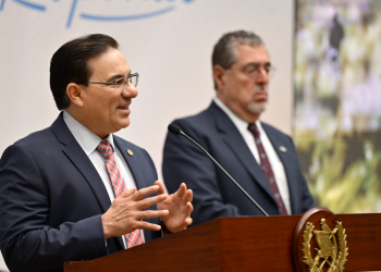 Ministro informa sobre investigación de asesinato de alcalde de Masagua, Escuintla./Foto: Álvaro Interiano.