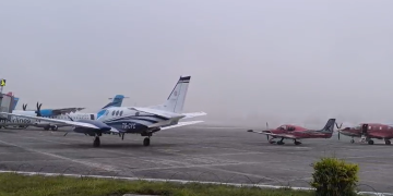 Aeropuerto La Aurora ya opera con normalidad./Foto: DGAC.