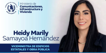 Heidy Marily Samayoa Hernández como nueva Viceministra de Edificios Estatales y Obra Pública. / Foto: CIV