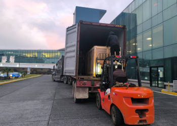 Cinco escáneres llegaron al Aeropuerto Internacional La Aurora./Foto: DGAC.