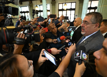 Declaraciones del presidente Bernardo Arévalo a la prensa.