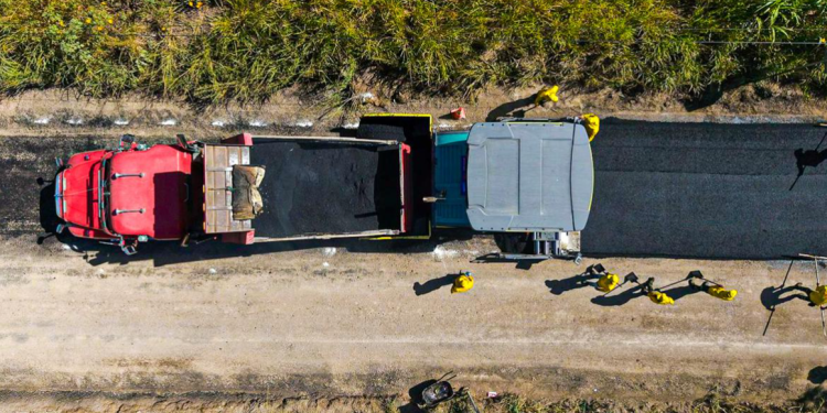 Covial desarrolla trabajos de mantenimiento en ruta que conecta Santa Rosa y Jalapa./Foto: CIV.