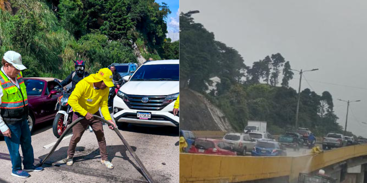 Anuncian cierre de medio carril en el paso a desnivel Santa Rosalía. / Foto: Covial, CIV.