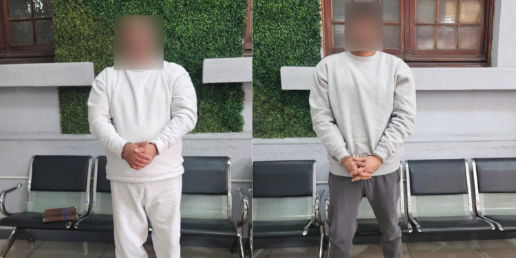 Guatemala entrega a tres hombres a la DEA de Estados Unidos. / Foto: Mingob.