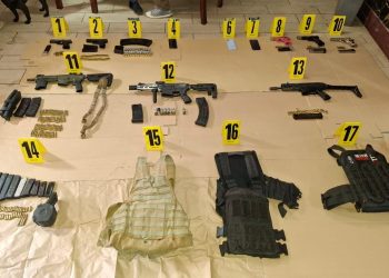 PNC incauta arsenal durante allanamiento en Escuintla