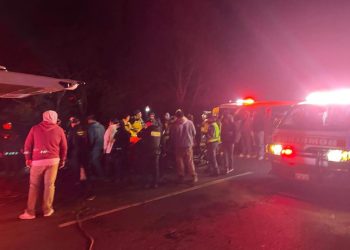 Accidente ocurrido en el kilómetro 174 de la ruta Interamericana, jurisdicción de Nahualá, Sololá. Foto: DCA.