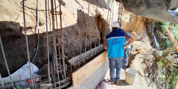 Una de las acciones que desarrolla Udevipo es la construcción de muros de contención para reducir riesgos de deslizamiento en sectores vulnerables.