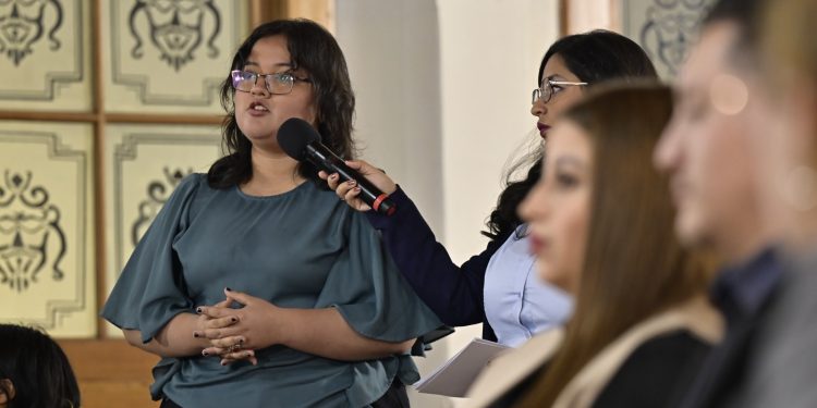 Montserrat de León, joven de Catarina, San Marcos. / Foto: Álvaro Interiano.