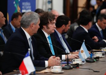Presidente de Argentina, Javier Milei, se pronunció sobre Venezuela en la reunión del Mercosur. / Foto: EFE.