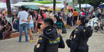 PNC refuerza la seguridad durante la feria titular de Retalhuleu en honor a la Virgen Inmaculada de Concepción