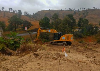 Caminos avanza con la construcción del libramiento de Jalapa./Foto: CIV.