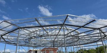 Nuevas antenas fortalecen el sistema de navegación del Aeropuerto Mundo Maya./Foto: DGAC.