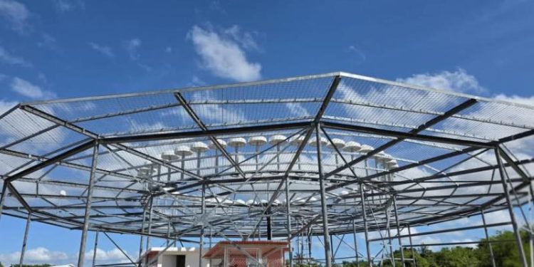 Nuevas antenas fortalecen el sistema de navegación del Aeropuerto Mundo Maya./Foto: DGAC.