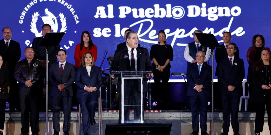 El presidente Bernardo Arévalo, al presentar el Informe Abierto al pueblo de Guatemala, enumeró las ocho metas presidenciales para este 2026.