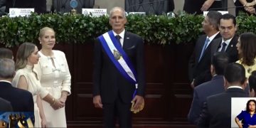 Nasry "Tito" Asfura, durante la toma de posesión del cargo de presidente de Honduras.