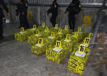 La PNC localiza otros dos contenedores con más de una tonelada de droga en Puerto Quetzal.